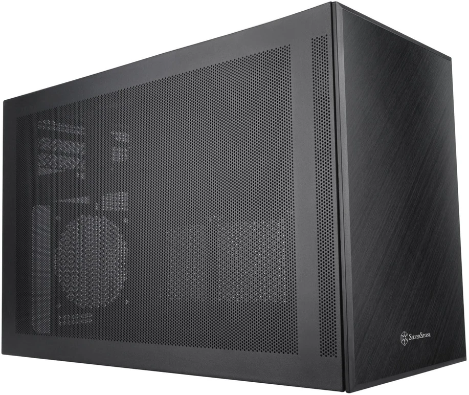 SilverStone SST-SG17B Micro-ATX Mini ITX case - juodas