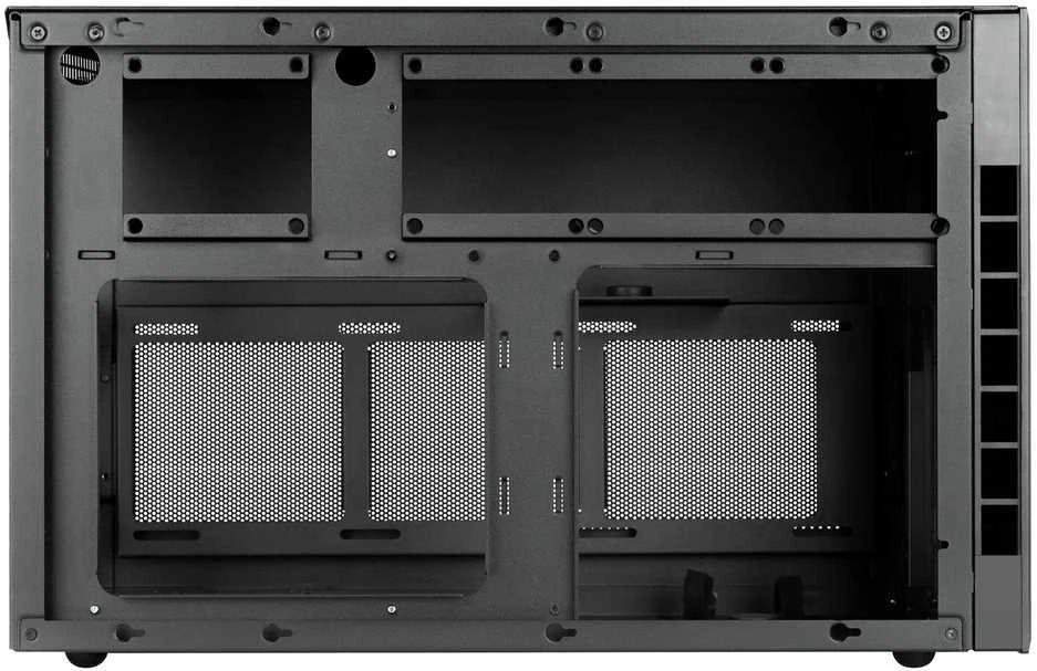 SilverStone SST-SG17B Micro-ATX Mini ITX case - juodas
