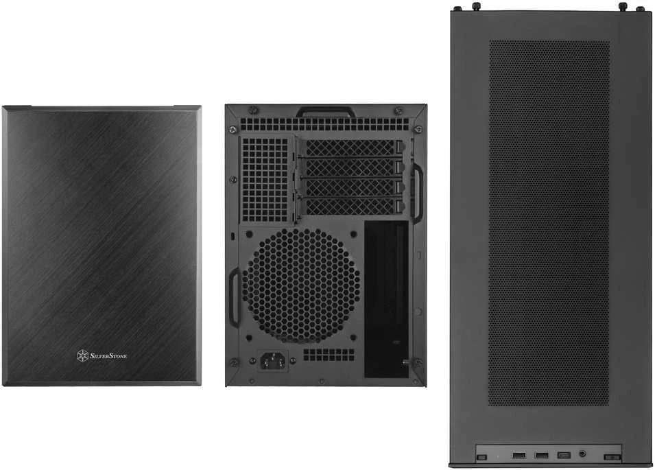 SilverStone SST-SG17B Micro-ATX Mini ITX case - juodas