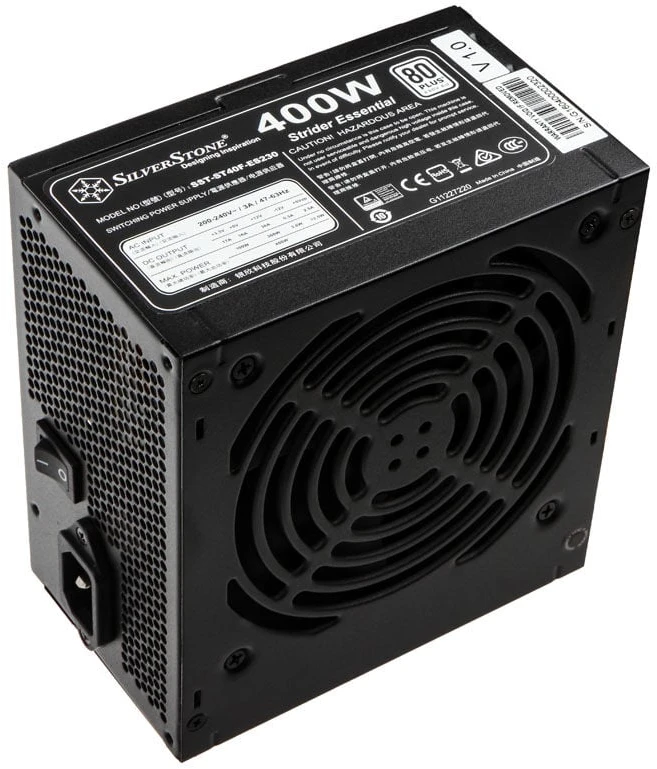 Silverstone ATX PSU SST-ST40F-ES230, 400W 80 Plus, mažas triukšmas 120mm