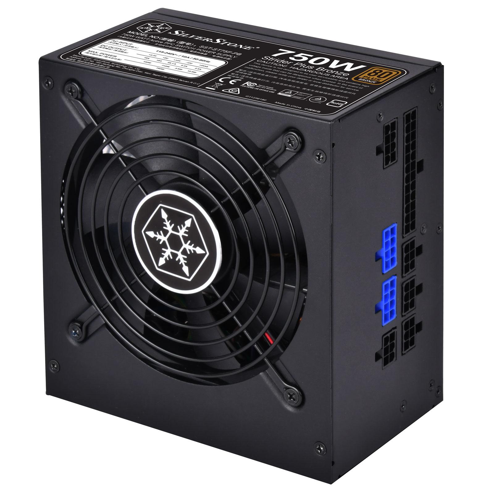 SilverStone ST75F-PB 80 PLUS Bronze, 750 W