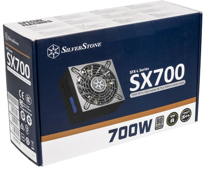 SilverStone SST-SX700-LPT v1.1 SFX-L maitinimo šaltinis 80 PLUS Platinum, modulinis - 700 vatų