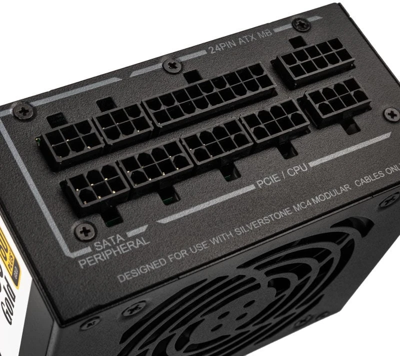 SilverStone SST-SX750-G 80 PLUS auksinis, modulinis - 750 vatų