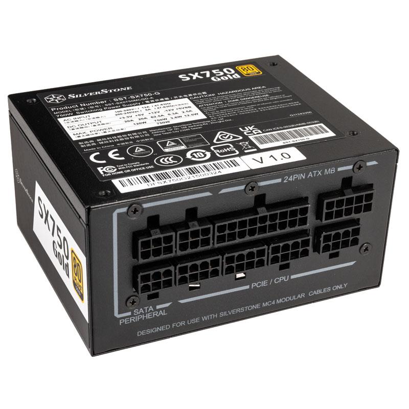 SilverStone SST-SX750-G 80 PLUS auksinis, modular - 750 Watt