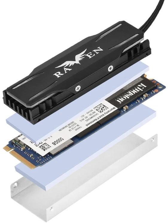 „SilverStone“ radiatorius, skirtas M.2 TP03-ARGB (SST-TP03-ARGB)