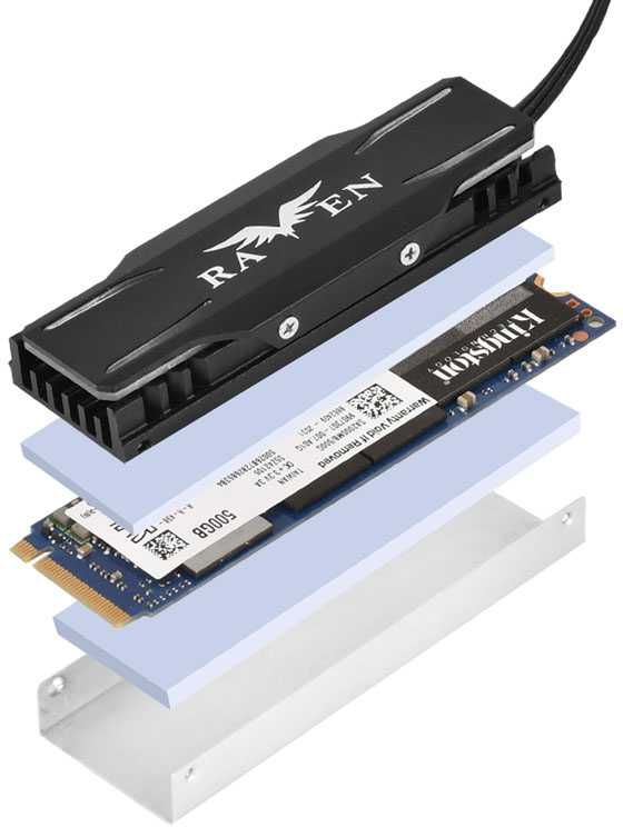 „SilverStone“ radiatorius, skirtas M.2 TP03-ARGB (SST-TP03-ARGB)