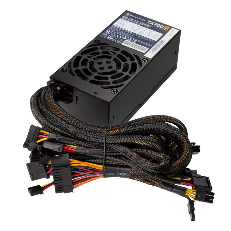„SilverStone SST-TX700-G TFX“ maitinimo šaltinis, 80 PLUS auksinis - 700 vatų