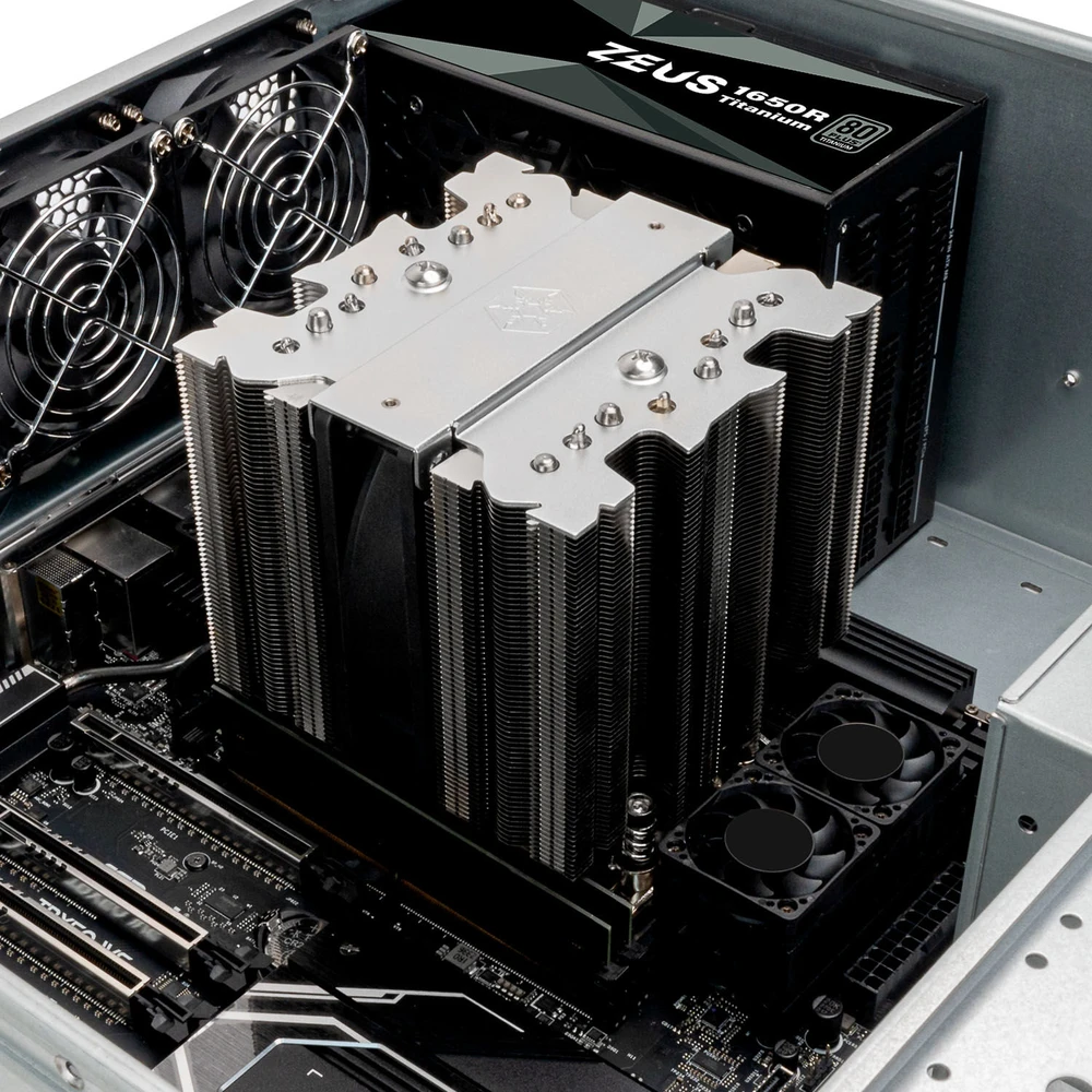 „SilverStone SST-XED120S-WS“ procesoriaus aušintuvas, 4U formos koeficientas - sidabrinis