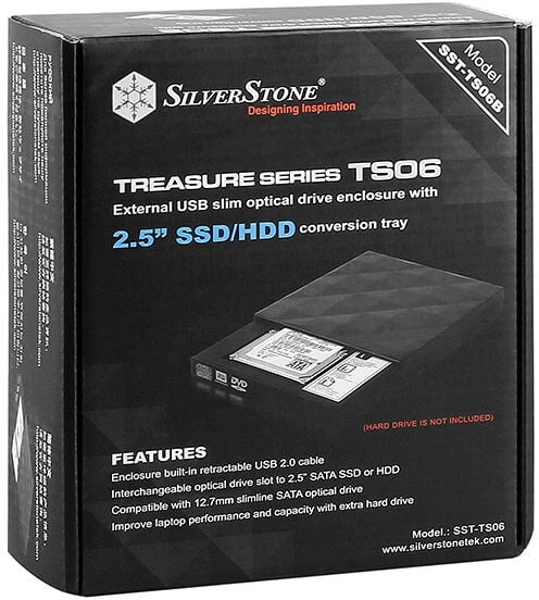 „SilverStone“ 2,5 colio SATA diskų dėklas (SST-TS06)