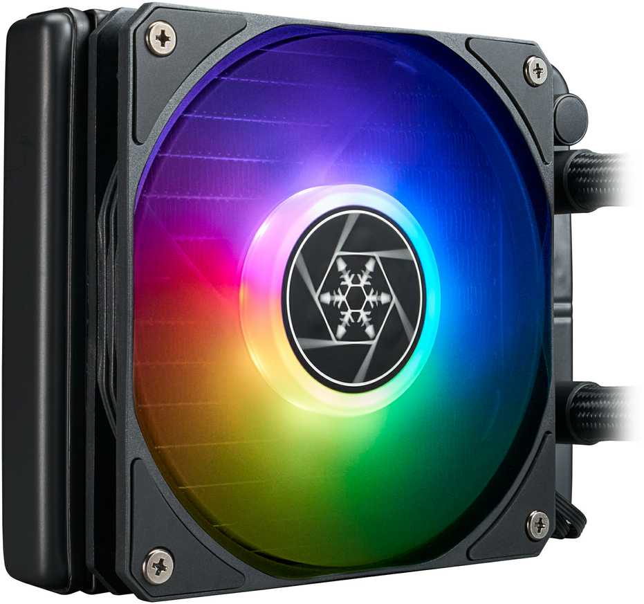 SilverStone VIDA 120 SLIM, pilnas vandens aušinimas, juodas - 120mm