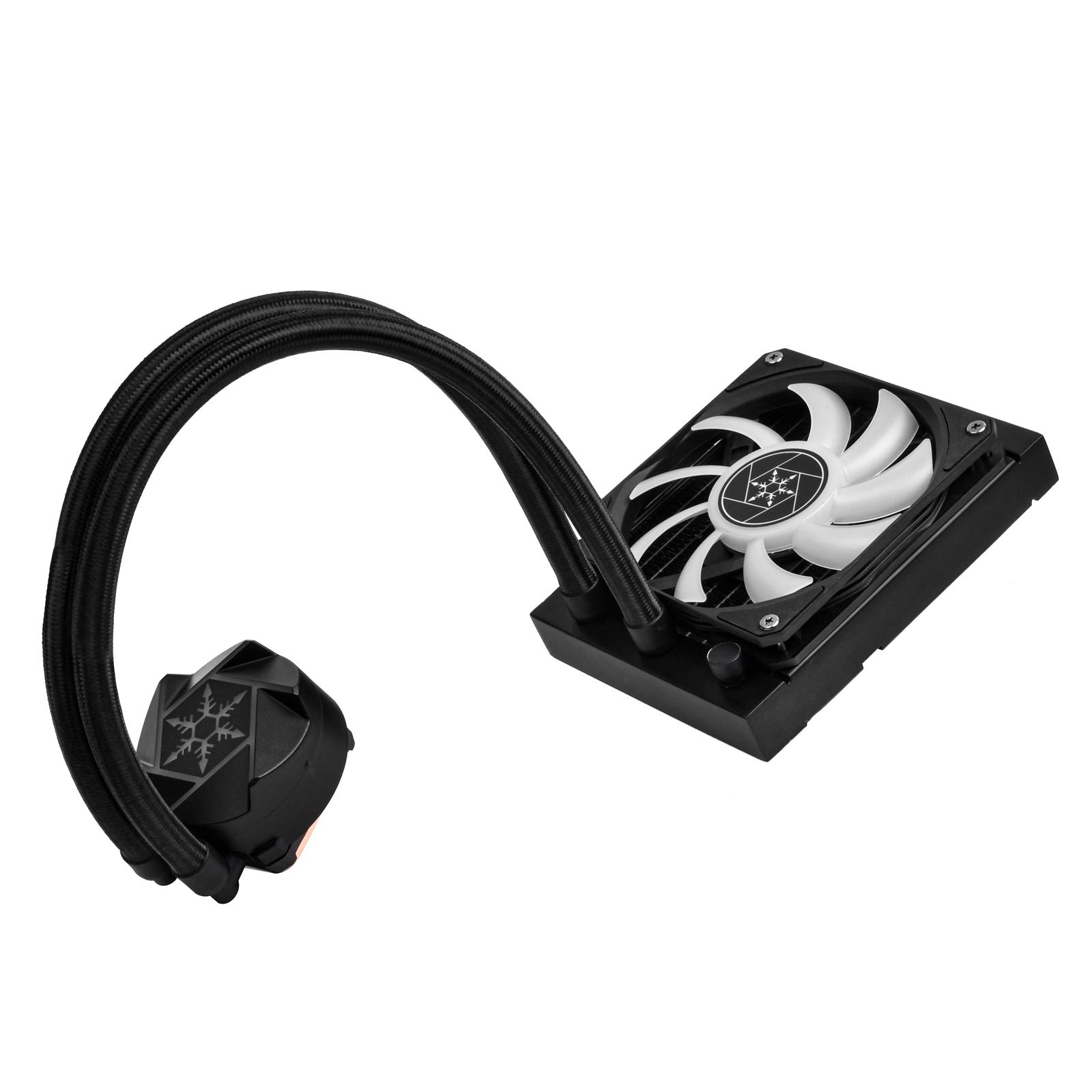 SilverStone VIDA 120 SLIM, pilnas vandens aušinimas, juodas - 120mm