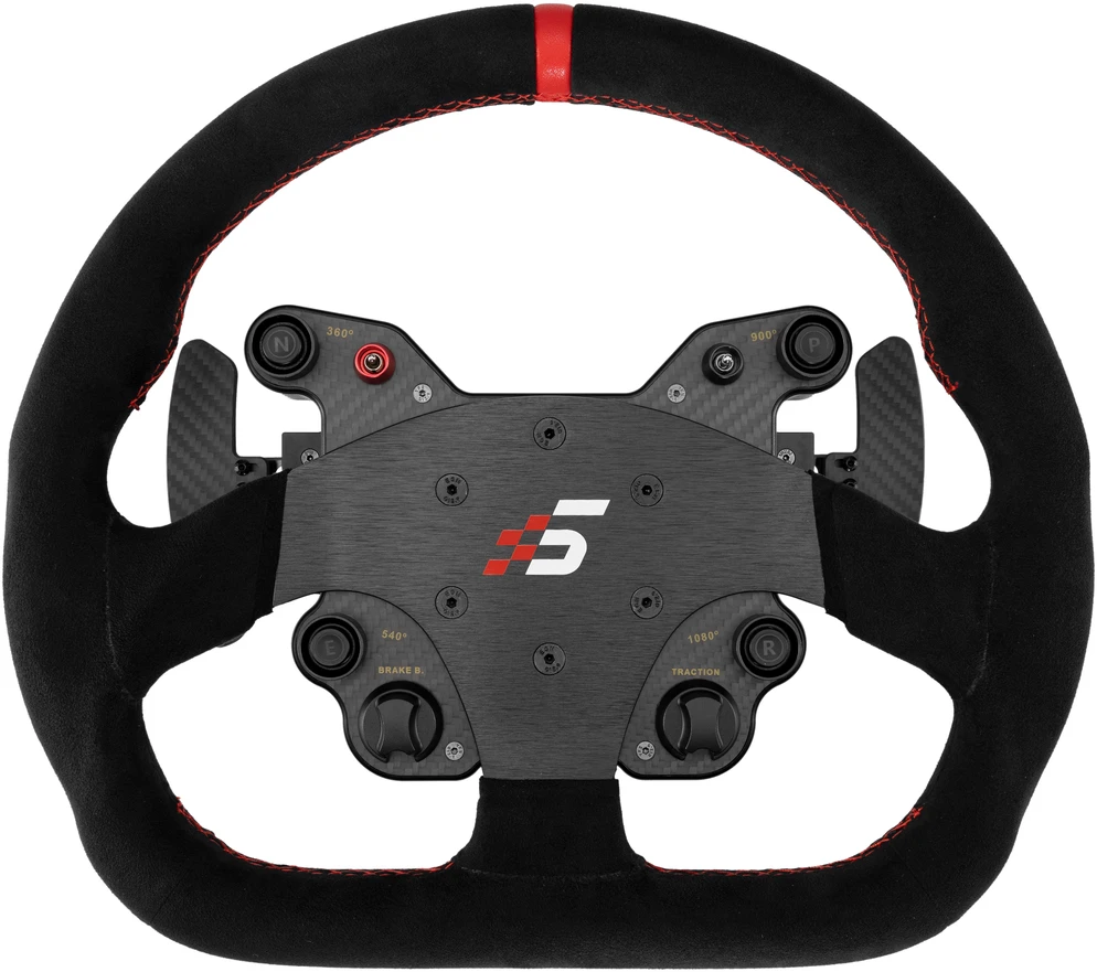 SIMAGIC GT1-SD vairas 330 mm, QR70, aliuminio pavarų perjungimo svirtys, alcantara
