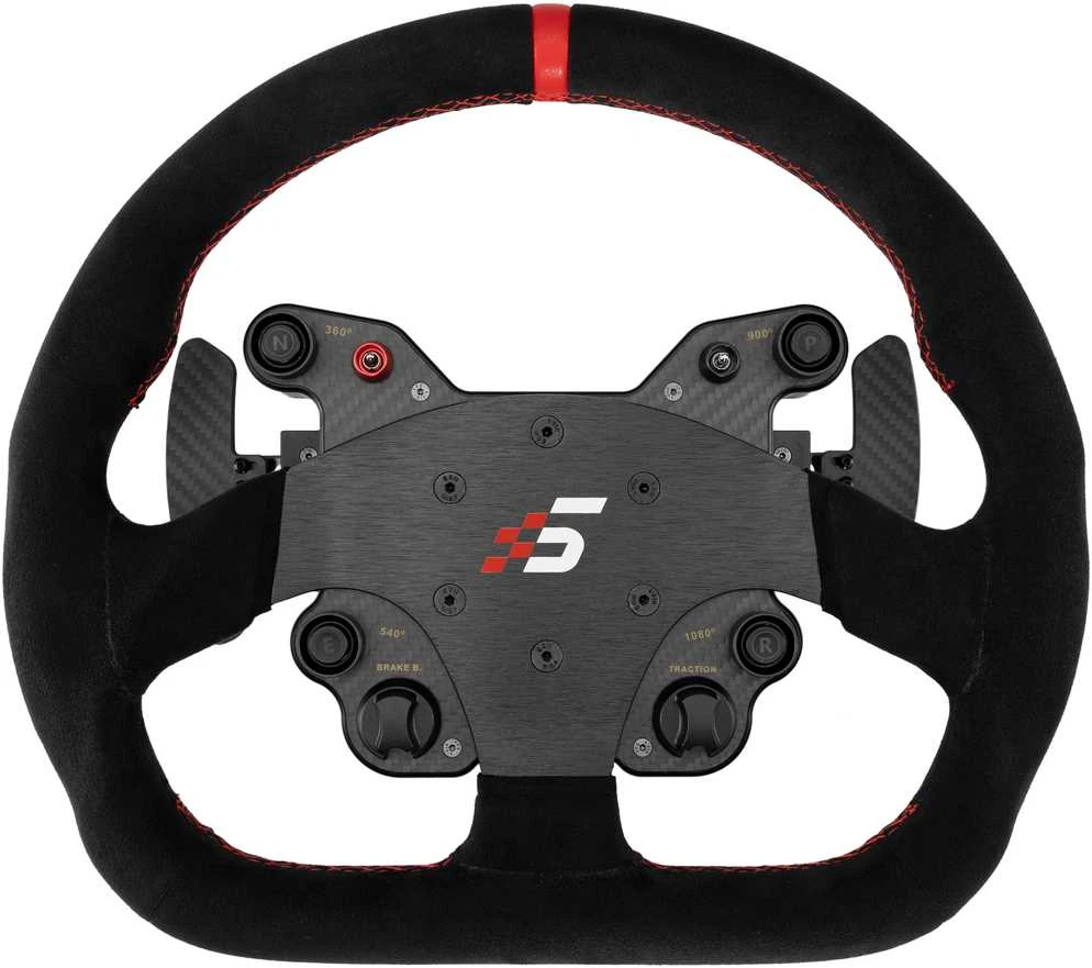 SIMAGIC GT1-SD vairas 330 mm, QR70, aliuminio pavarų perjungimo svirtys, alcantara