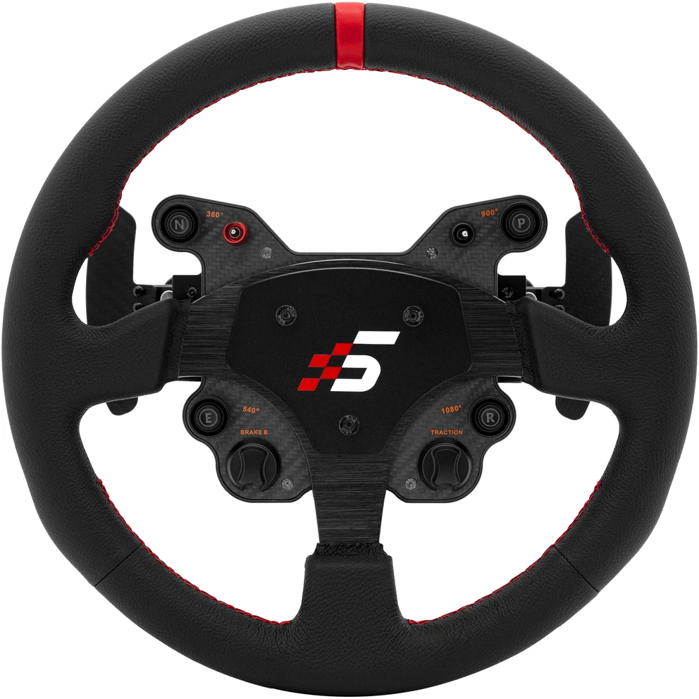 SIMAGIC GT1 apvalus vairas, 330 mm, pavarų perjungimo svirtys, QR70, odinis, S209