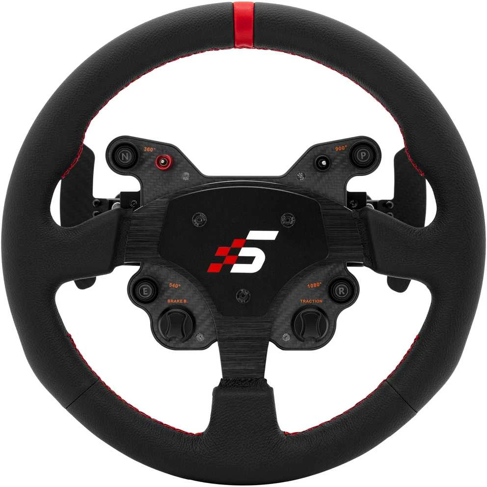 SIMAGIC GT1 apvalus vairas, 330 mm, pavarų perjungimo svirtys, QR70, odinis, S209