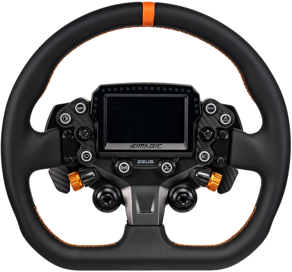 Vairas Simagic ZS-320CD (Suede), 320 mm D-shape, flat-bottom for legroom, all-rounder