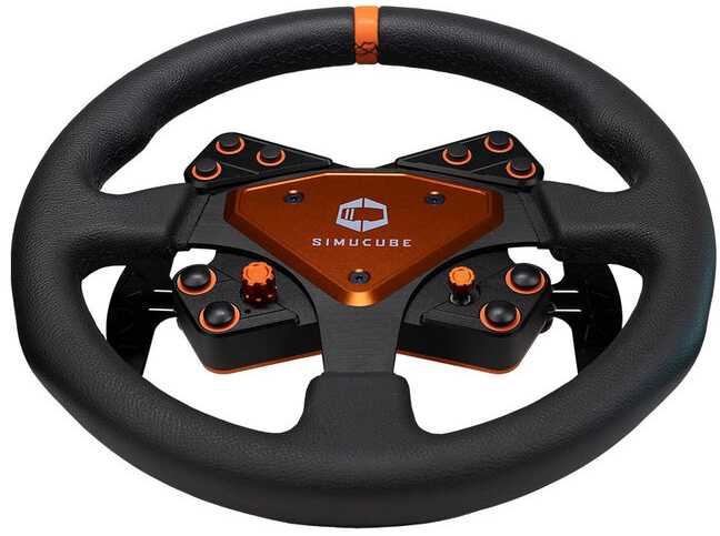 Simucube Tahko Lenkrad, Rund – 320 mm, oranžinis