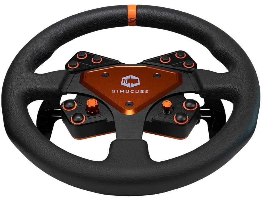 Simucube Tahko Lenkrad, Rund – 320 mm, oranžinis