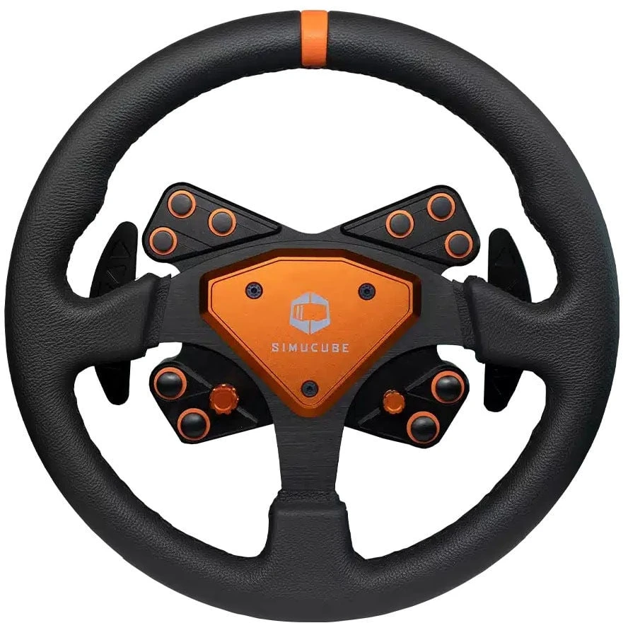 Simucube Tahko Lenkrad, Rund – 320 mm, oranžinis