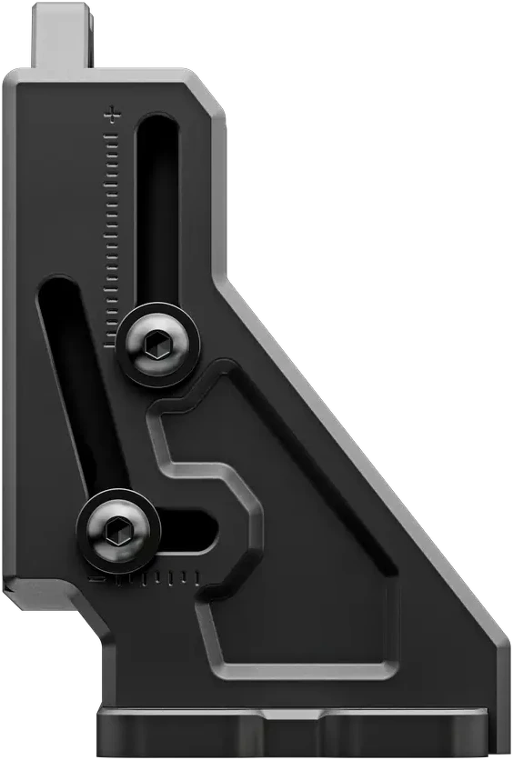 Simucube Wheelbase Mount v2 Bracket, -24 to +20 degrees tilt, Aliuminio - Juodas (SCWBM2A)