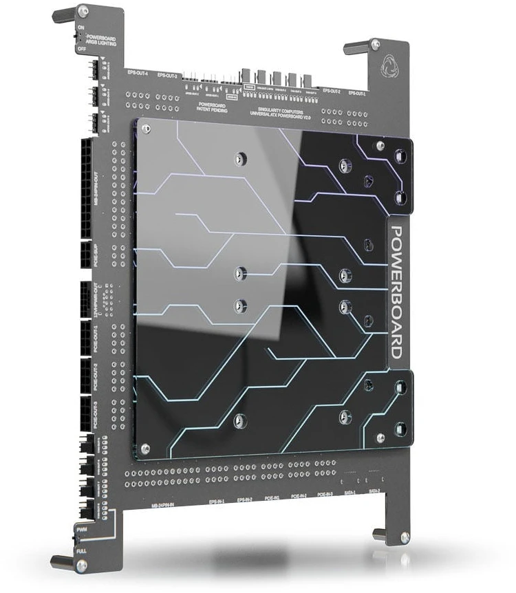 „Singularity Computers“ „PowerBoard Universal E-ATX“ plokštė