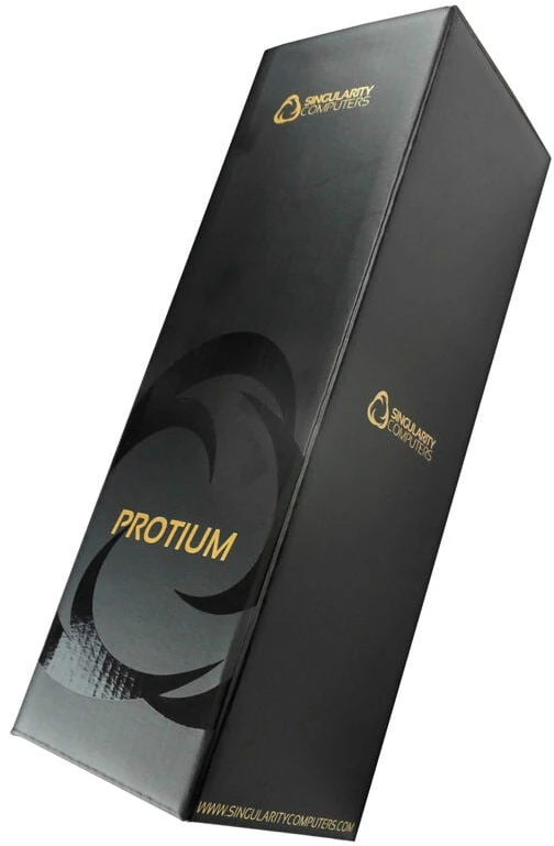 „Singularity Computers“ Protium rezervuaras 200 mm – Acetal, juodas