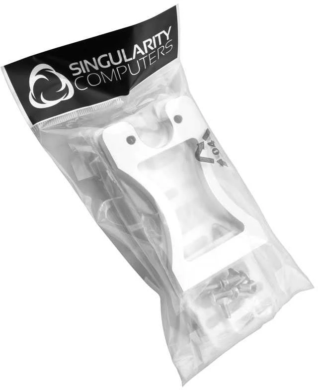 „Singularity Computers Protium“ vertikalus laikiklis siurbliams ir rezervuarams – sidabrinis