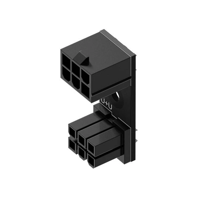 PCIe 6 pin 180 laipsnių kampinis adapteris