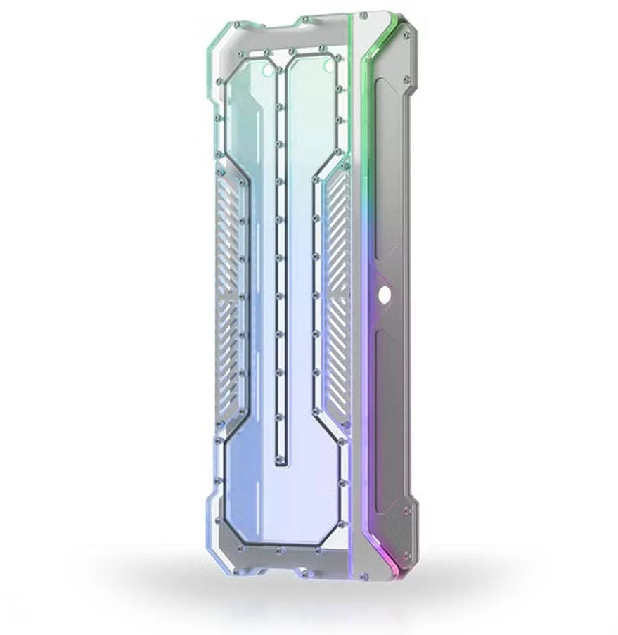 „Singularity Computers Spectre 3.0 Integra Elite Distroplate“ – sidabrinė