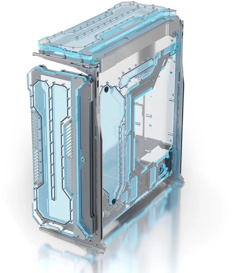 „Singularity Computers Spectre 3.0 Integra Elite Distroplate“ – sidabrinė