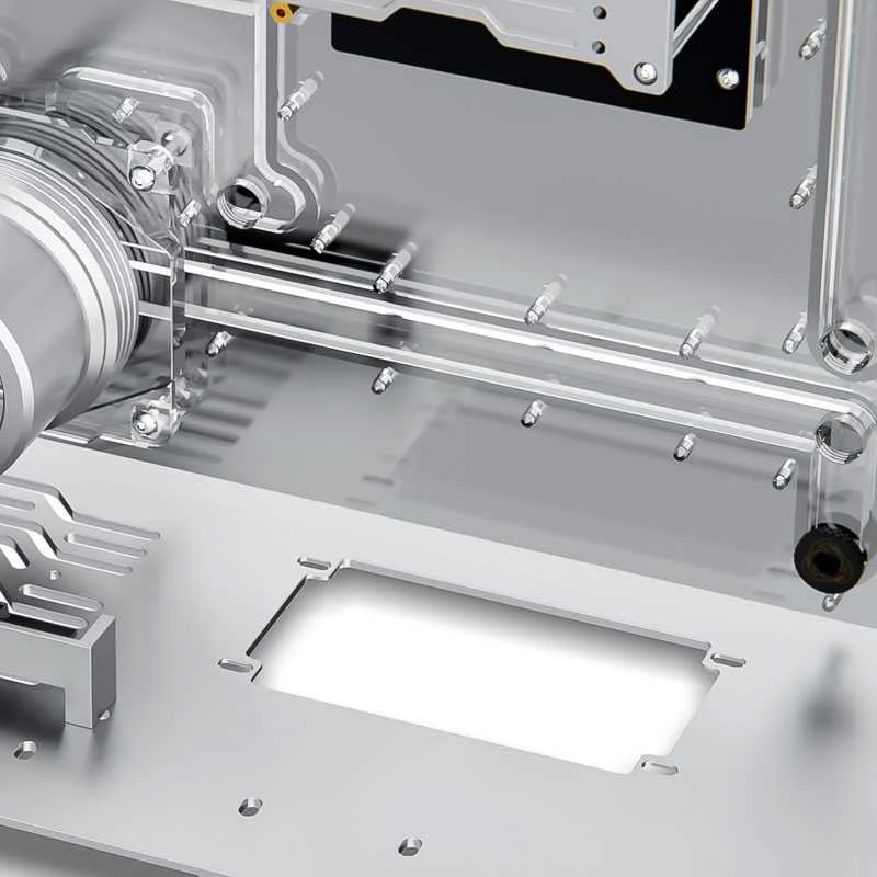 „Singularity Computers Wraith ITX/DTX“ – sidabrinis