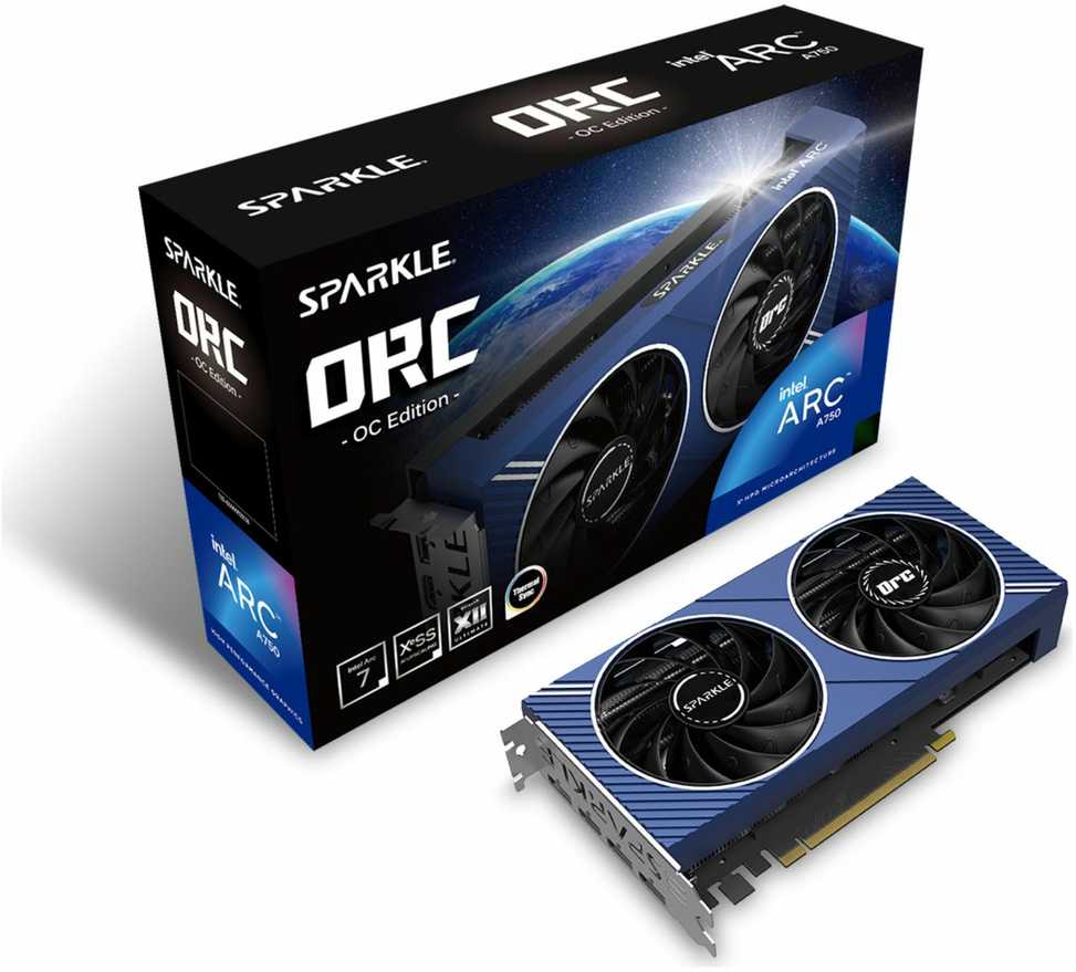 Vaizdo Plokštė - Sparkle Intel Arc A750 ORC OC Leidimas