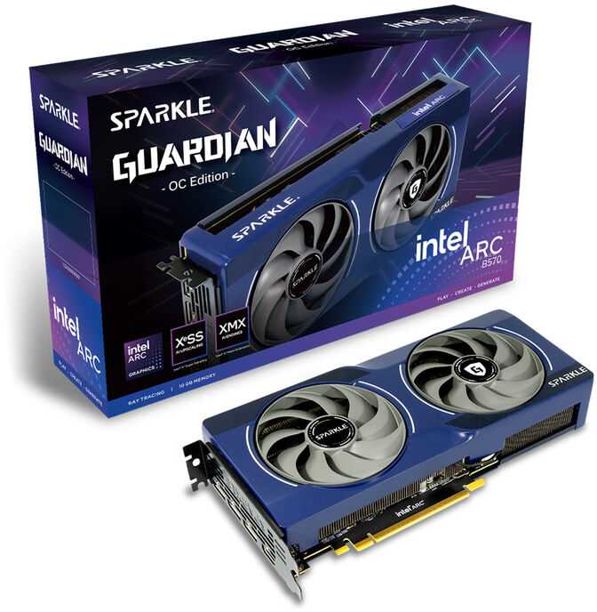 Vaizdo plokštė „Sparkle Technology Intel Arc B570 GUARDIAN OC“ 10 GB GDDR6