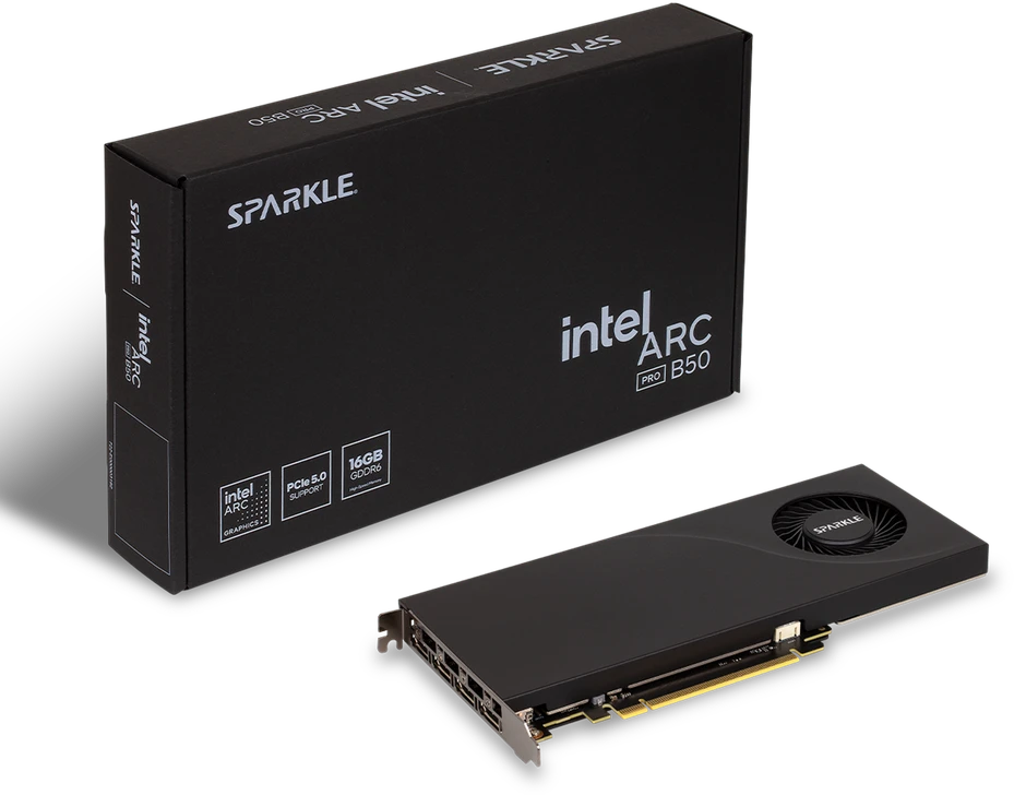 SPARKLE Intel Arc PRO B50 Blower 16GB grafinė plokštė