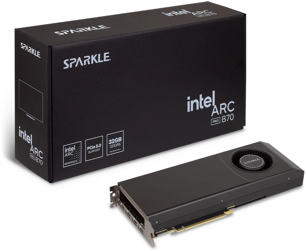 Grafikos plokštė SPARKLE Intel Arc Blower B70 Pro 32GB GDDR6
