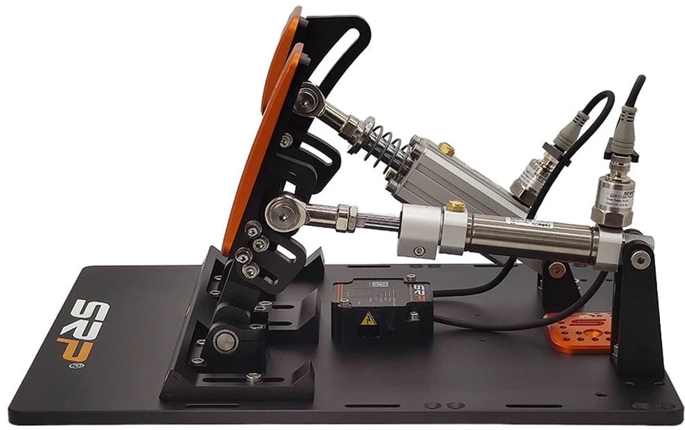 SRP GT-R 2P Sim Racing Pedal Set, pneumatic, 16-bit, 15-45 mm - juodas