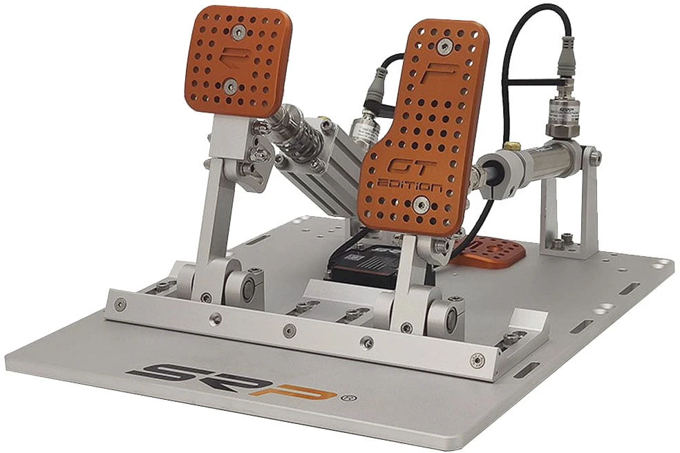 SRP GT-R 2P Sim Racing Pedal Set, Pneumatic, 16-Bit, 15-45 mm - pilkas