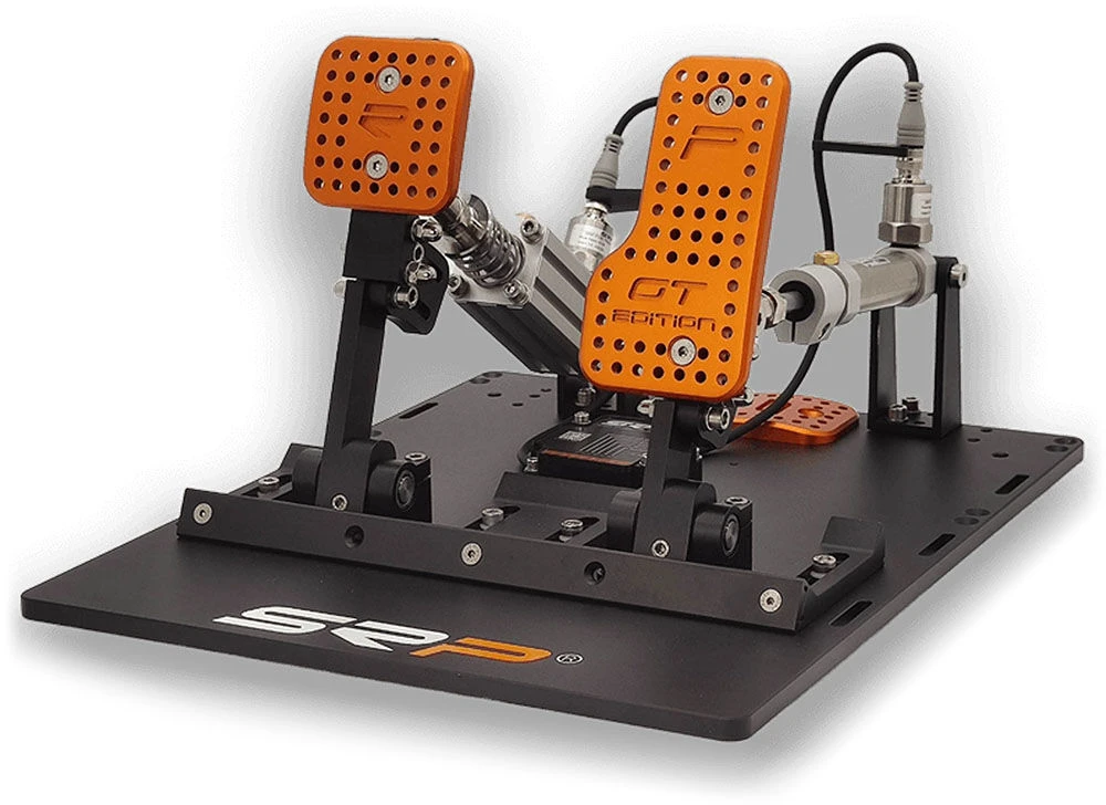SRP GT-R 2P Sim Racing Pedal Set, pneumatic, 16-bit, 15-45 mm - juodas