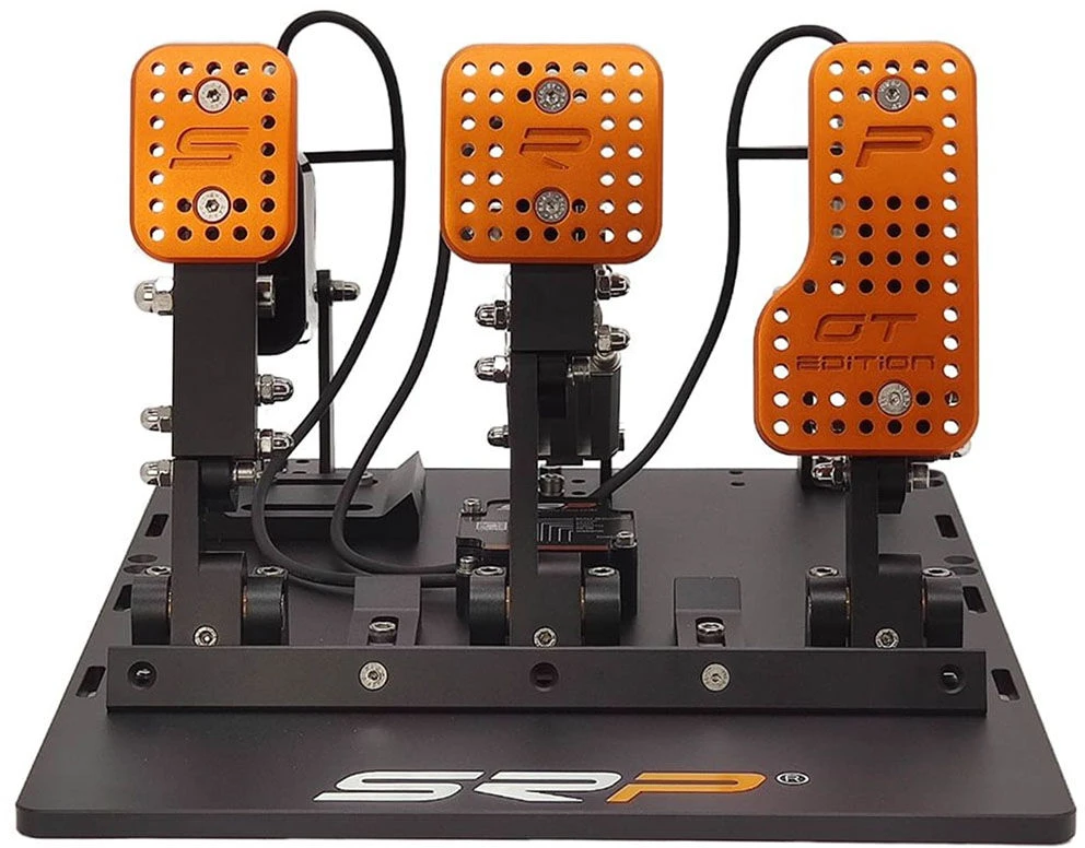 SRP GT-R 3P Sim Racing Pedal Set, pneumatic – juodas