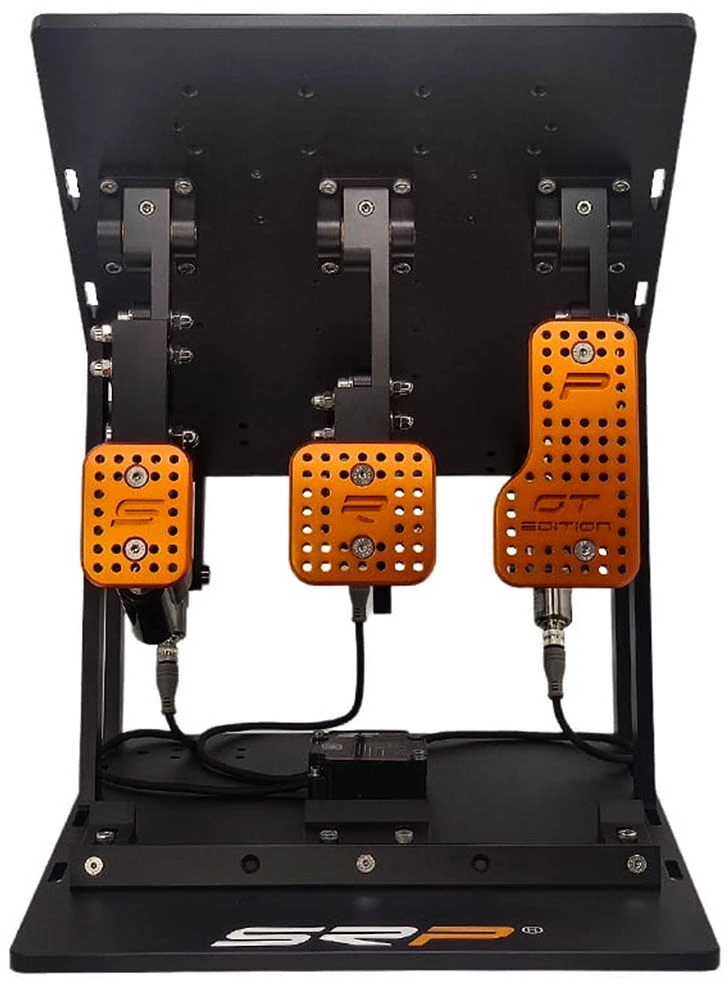 SRP GTI-R 3P Sim Racing Pedal Set, inverted, pneumatic - juodas