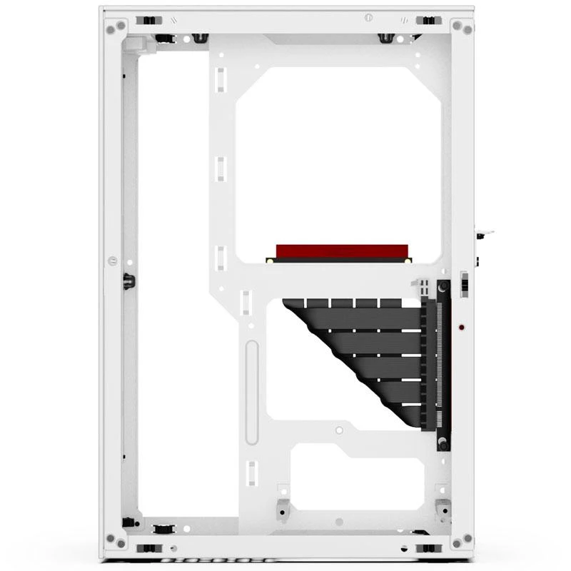 Ssupd Meshlicious Full Mesh PCIE 4.0 Edition Mini-ITX kompiuterio korpusas – baltos spalvos