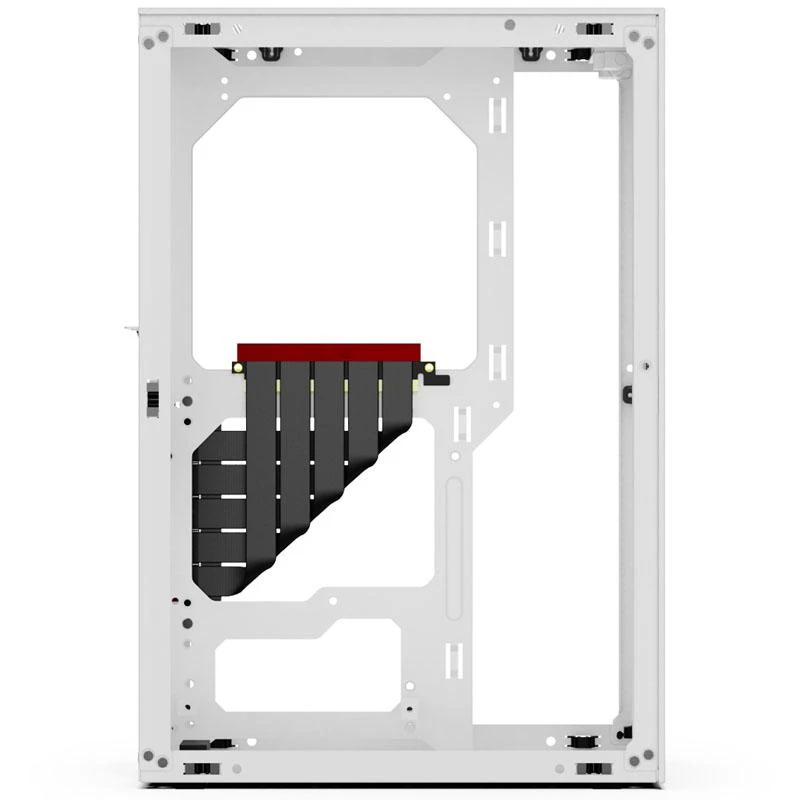 Ssupd Meshlicious Full Mesh PCIE 4.0 Edition Mini-ITX kompiuterio korpusas – baltos spalvos