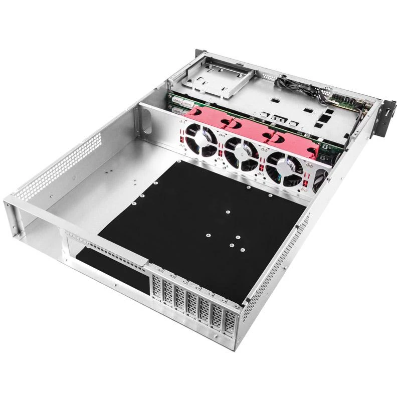 Serveris SilverStone RM22-308 Rackmount Server Gehäuse, 2U, E-ATX - juodas