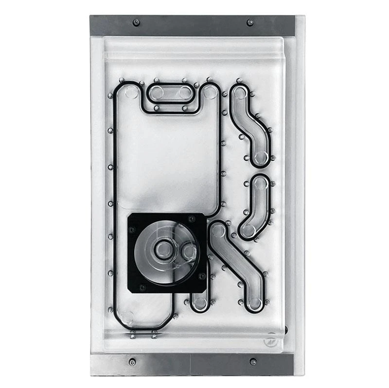 Stealkey Customs Lian Li O11D Mini Front MK2 D5 Distroplate - akrilinis - baltas