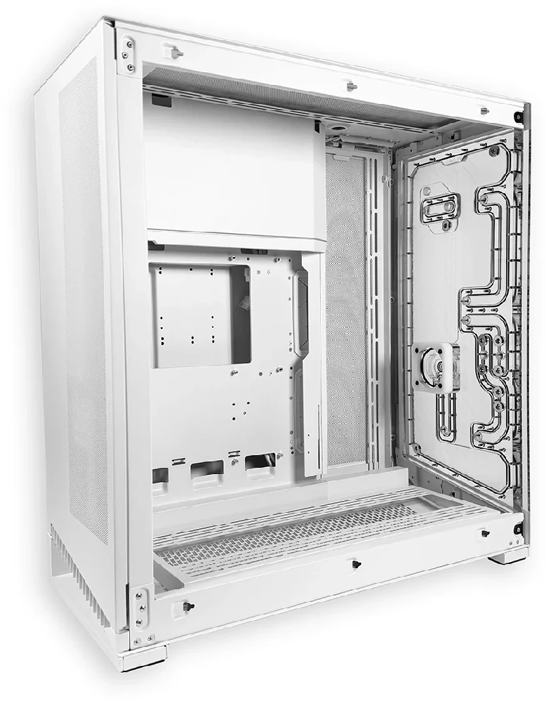 Stealkey Customs Phanteks NV9 x Stealkey Distroplate, D-RGB- baltas