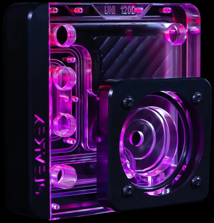 Stealkey Customs SK-UNI 120D Distroplate D-RGB – Juodas Edition
