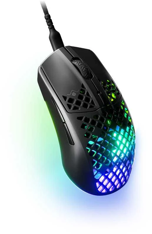 Žaidimų pelė SteelSeries Aerox 3 Onyx , Juodos spalvos