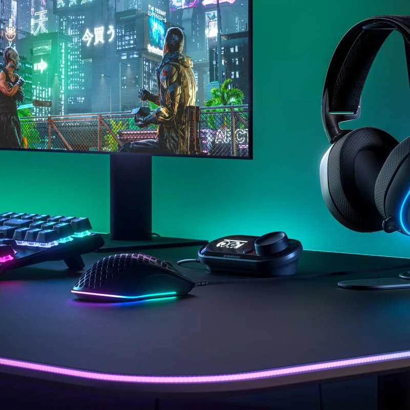 Žaidimų pelė SteelSeries Aerox 3 Onyx , Juodos spalvos