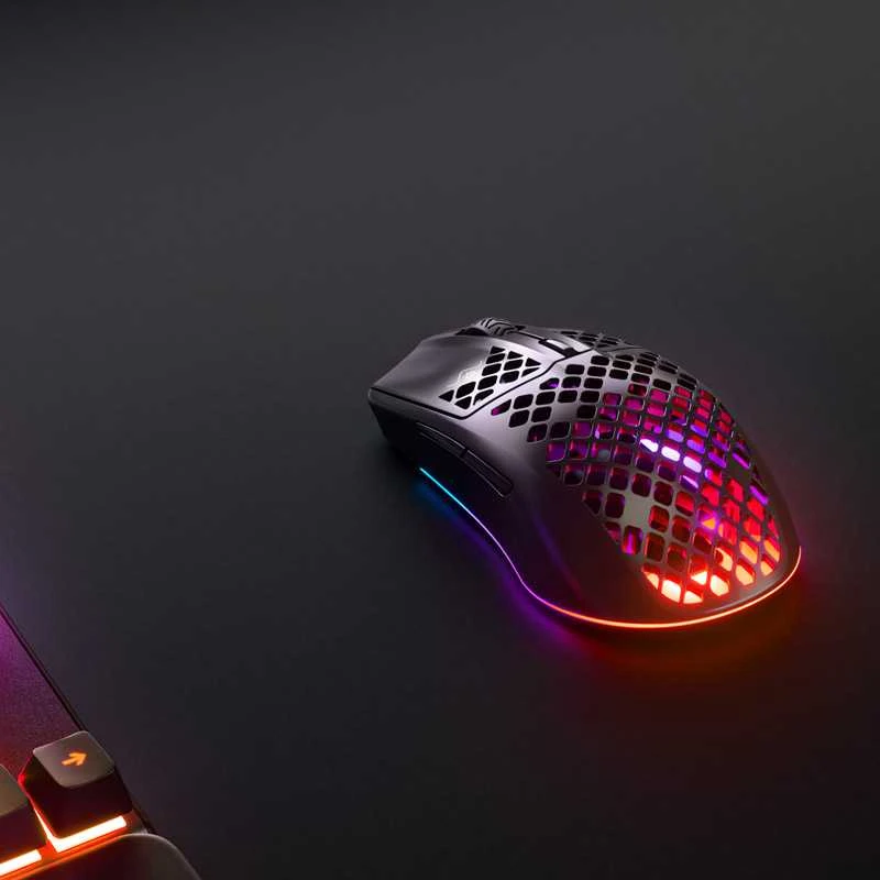 Belaidė Žaidimų pelė SteelSeries Aerox 3 Wireless, Juodos spalvos