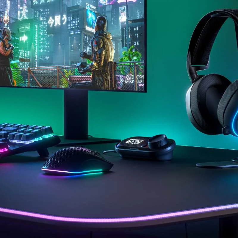 Belaidė Žaidimų pelė SteelSeries Aerox 3 Wireless, Juodos spalvos